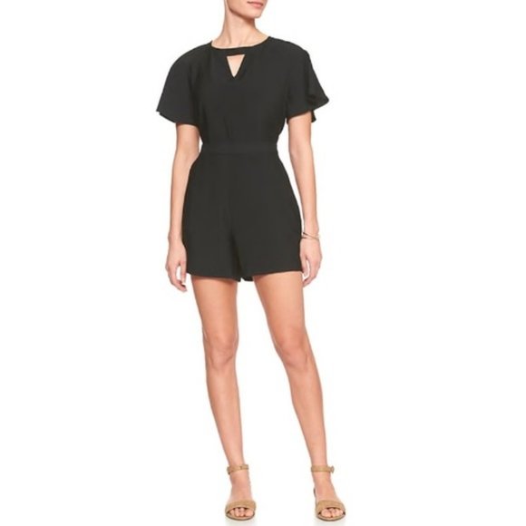 Banana Republic Tailored Keyhole Romper